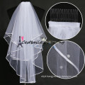 High Quality Elegant Silk Tulle White Wedding Veil Chic Bridal Veils